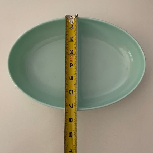 Vintage MCM Watertown Lifetime Ware Melamine Divided Mint Green Serving Bowl - Picture 6 of 10